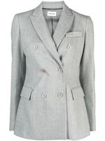 P.A.R.O.S.H. blazer croisé à revers crantés - Gris