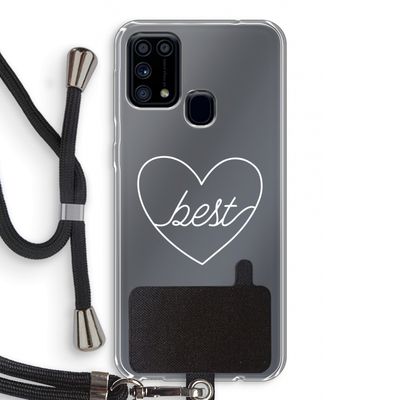 Best heart pastel: Samsung Galaxy M31 Transparant Hoesje met koord
