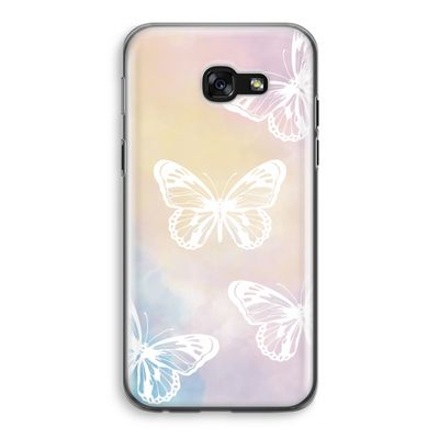 White butterfly: Samsung Galaxy A5 (2017) Transparant Hoesje