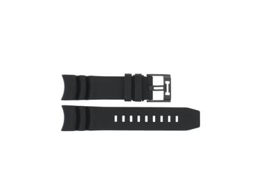 Horlogeband Hamilton H600.000.123 / H690.000.123 Rubber Zwart 22mm