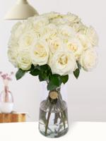 25 witte rozen - Snowstorm