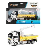 Toi-Toys sleepwagen metal junior 25 x 12 cm geel/wit/zwart