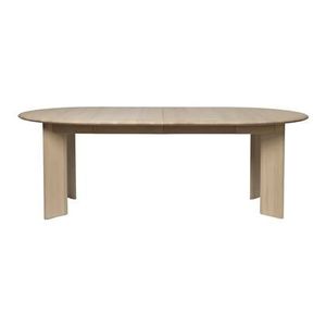 ferm LIVING Bevel Uitschuifbare Eettafel 117/167/217 x 117 cm - Wit Beukenhout