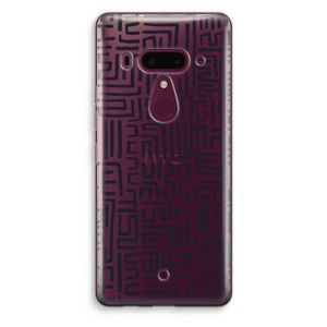 Moroccan Print: HTC U12+ Transparant Hoesje