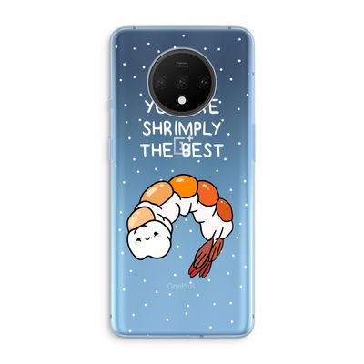 You're Shrimply The Best: OnePlus 7T Transparant Hoesje