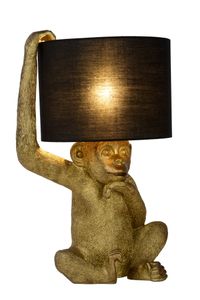 Lucide EXTRAVAGANZA CHIMP - Tafellamp - Ø 30 cm - 1xE14 - Zwart