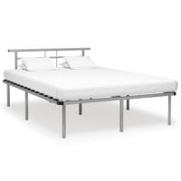Bedframe zonder matras metaal grijs 140x200 cm