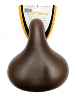 Selle Comfort zadel classic retro basic, bruin met elastomeer vering. zonder strop