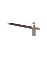 Hotbath &More Zeepdispenser glass voor Planchet serie Geborsteld koper PVD Hotbath &More Zeepdispenser glass voor Planchet serie Geborsteld koper PVD