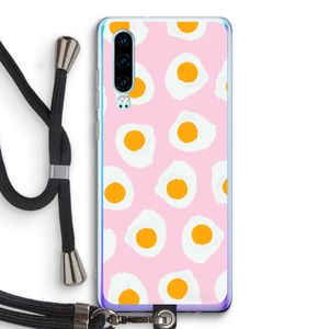 Dancing eggs: Huawei P30 Transparant Hoesje met koord
