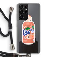 S(peach)less: Samsung Galaxy S21 Ultra Transparant Hoesje met koord