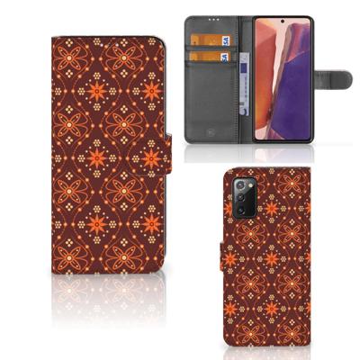 Samsung Galaxy Note 20 | Telefoon Hoesje | Batik Brown