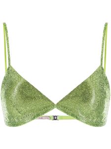 Nuè brassière à ornements strassés - Vert