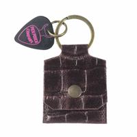 PickPouch Lederen Plectrumhoesje New York Croco Bruin - Aanbieding