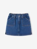 Jeans meisjesrok van Basics middenblauw