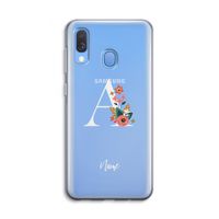 Pink Bouquet: Samsung Galaxy A40 Transparant Hoesje