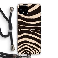 Arizona Zebra: Pixel 4 Transparant Hoesje met koord