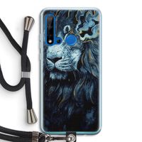Darkness Lion: Huawei P20 Lite (2019) Transparant Hoesje met koord