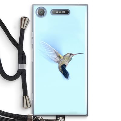 Kolibri: Sony Xperia XZ1 Transparant Hoesje met koord