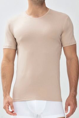 Mey dry cotton T-shirt functional beige