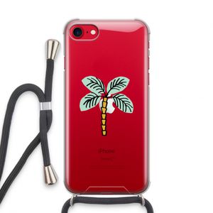 Palmboom: iPhone SE 2020 Transparant Hoesje met koord