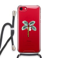 Palmboom: iPhone SE 2020 Transparant Hoesje met koord