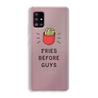 Fries before guys: Samsung Galaxy A51 5G Transparant Hoesje