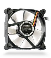 NoiseBlocker Multiframe M8-S1 PC-ventilator Zwart, Grijs (transparant) (b x h x d) 80 x 80 x 25 mm - thumbnail