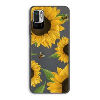 Sunflower and bees: Xiaomi Redmi Note 10 5G Transparant Hoesje