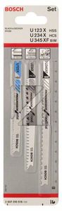 Bosch Accessoires 3-delige decoupeerzaagbladenset U 123 X; U 234 X; U 345 XF 1st - 2607010516
