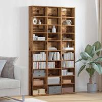 Cd-kast met plank Oud hout 101 x 23 x 177.5 cm Bewerkt hout