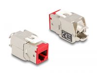 DeLOCK Keystone Module RJ45 Jack naar LSA Cat 6a toolfree, 8 stuks keystone module - thumbnail
