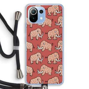Mammoet: Xiaomi Mi 11 Lite Transparant Hoesje met koord