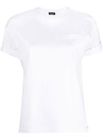 Kiton t-shirt en coton à poche plaquée - Blanc