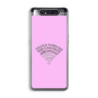 Home Is Where The Wifi Is: Samsung Galaxy A80 Transparant Hoesje