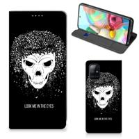 Mobiel BookCase Samsung Galaxy A71 Skull Hair