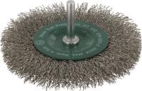 Rotec stiftborstel sch.6mm ø100x0,30 mm x 12 mm gegolfd rvs draad - 7980350 - 798.0350