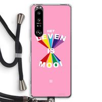 Het Leven Is Mooi: Sony Xperia 1 III Transparant Hoesje met koord