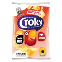 Croky chips naturel, zakje van 100 gram