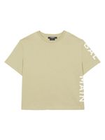 Balmain Kids t-shirt en coton à logo imprimé - Tons neutres