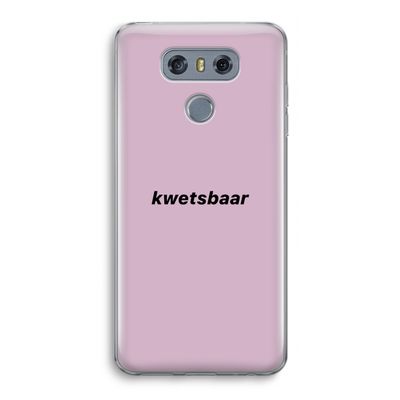 kwetsbaar: LG G6 Transparant Hoesje