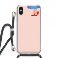 High heels: iPhone XS Max Transparant Hoesje met koord