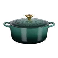 Le Creuset Signature Kerst Braad/Stoofpan Ø 24 cm - Artichaut - thumbnail