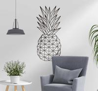 Woonkamer muursticker geometrische ananas