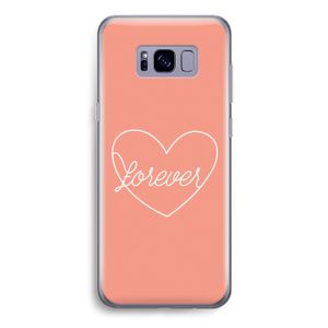 Forever heart: Samsung Galaxy S8 Transparant Hoesje