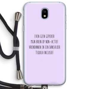 Tequila: Samsung Galaxy J5 (2017) Transparant Hoesje met koord