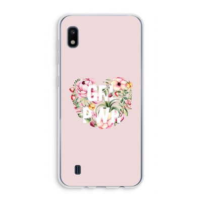 GRL PWR Flower: Samsung Galaxy A10 Transparant Hoesje
