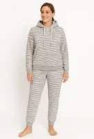 Dames huispak Fleece - Lounge set dames - Zebra - Warm winter pyjamapak - Loungewear dames