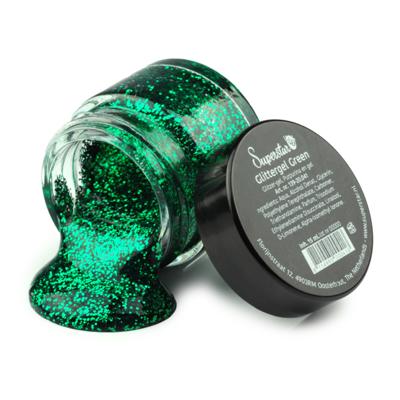 Superstar Glittergel voor lichaam/gezicht en haar - groen - 15 ml Superstar Glittergel voor lichaam/gezicht en haar - groen - 15 ml
