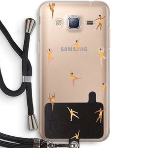 Dans #2: Samsung Galaxy J3 (2016) Transparant Hoesje met koord